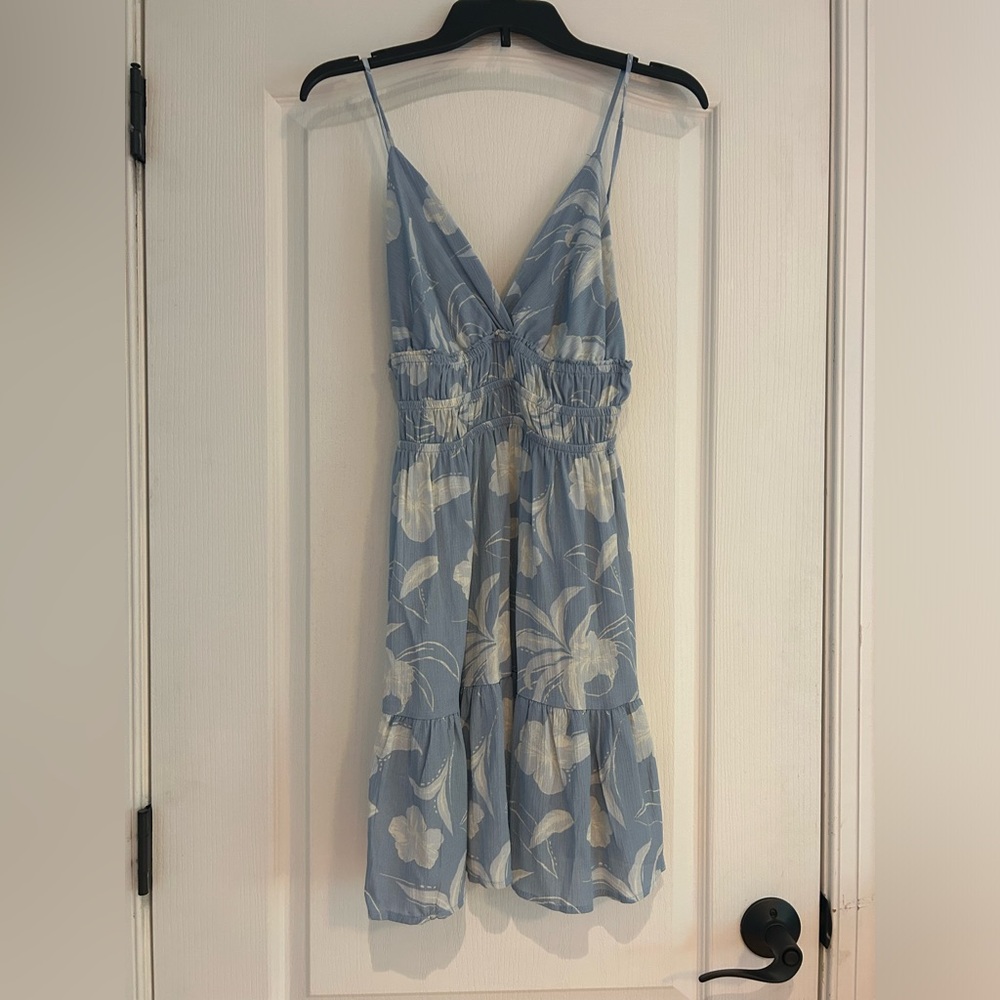 Beyond the sea mini v neck sun dress